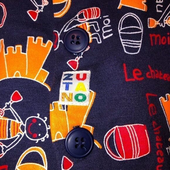 🌟host Pick NWOT Zutano 6-12M Button Up LS Shirt🌟 - Picture 3 of 4